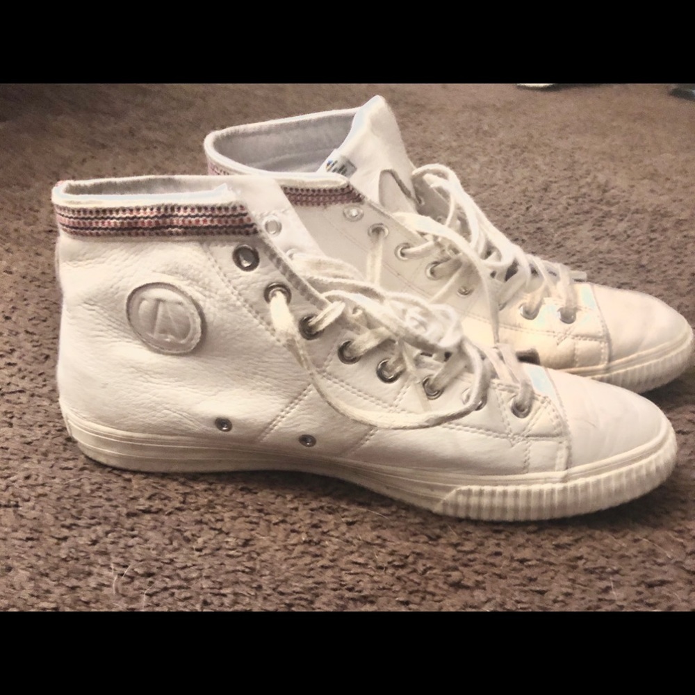 visvim leather kiefer white high top